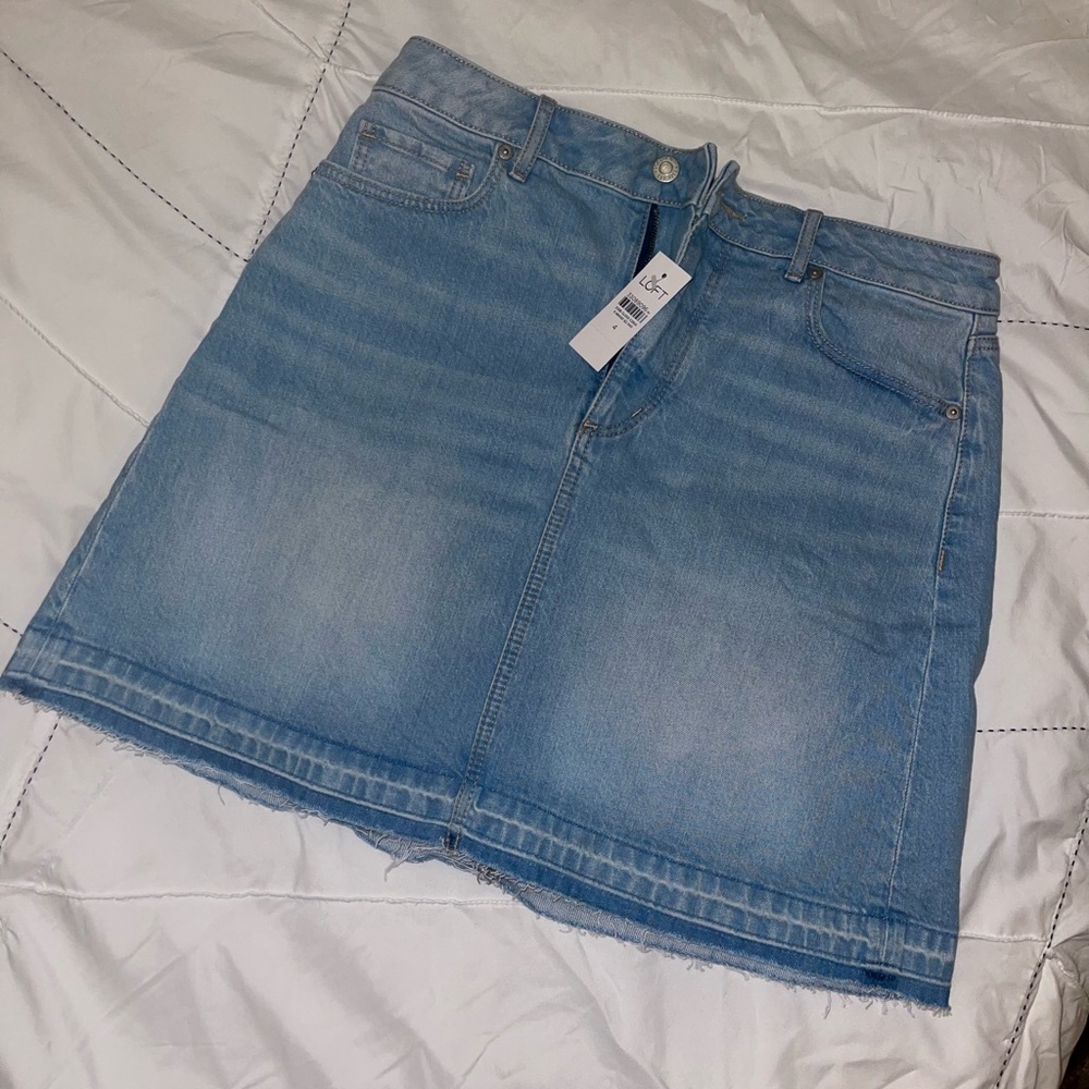 Loft jean skirt